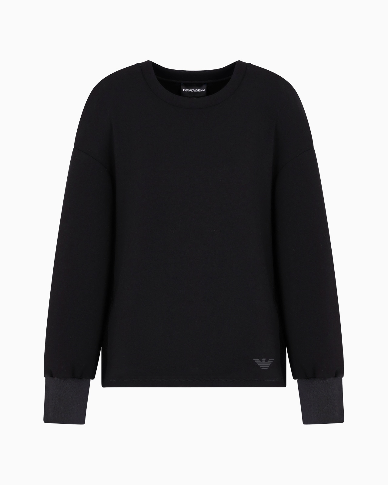 SCUBA FABRIC SWEATSHIRT WITH SIDE SLITS - 1