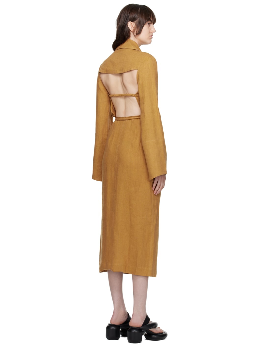Tan Farah Midi Dress - 3