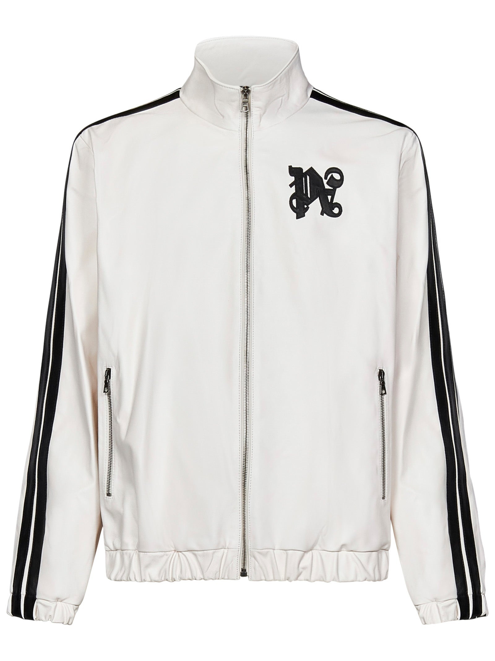 MONOGRAM LEATHER TRACK PALM ANGELS JACKET - 1