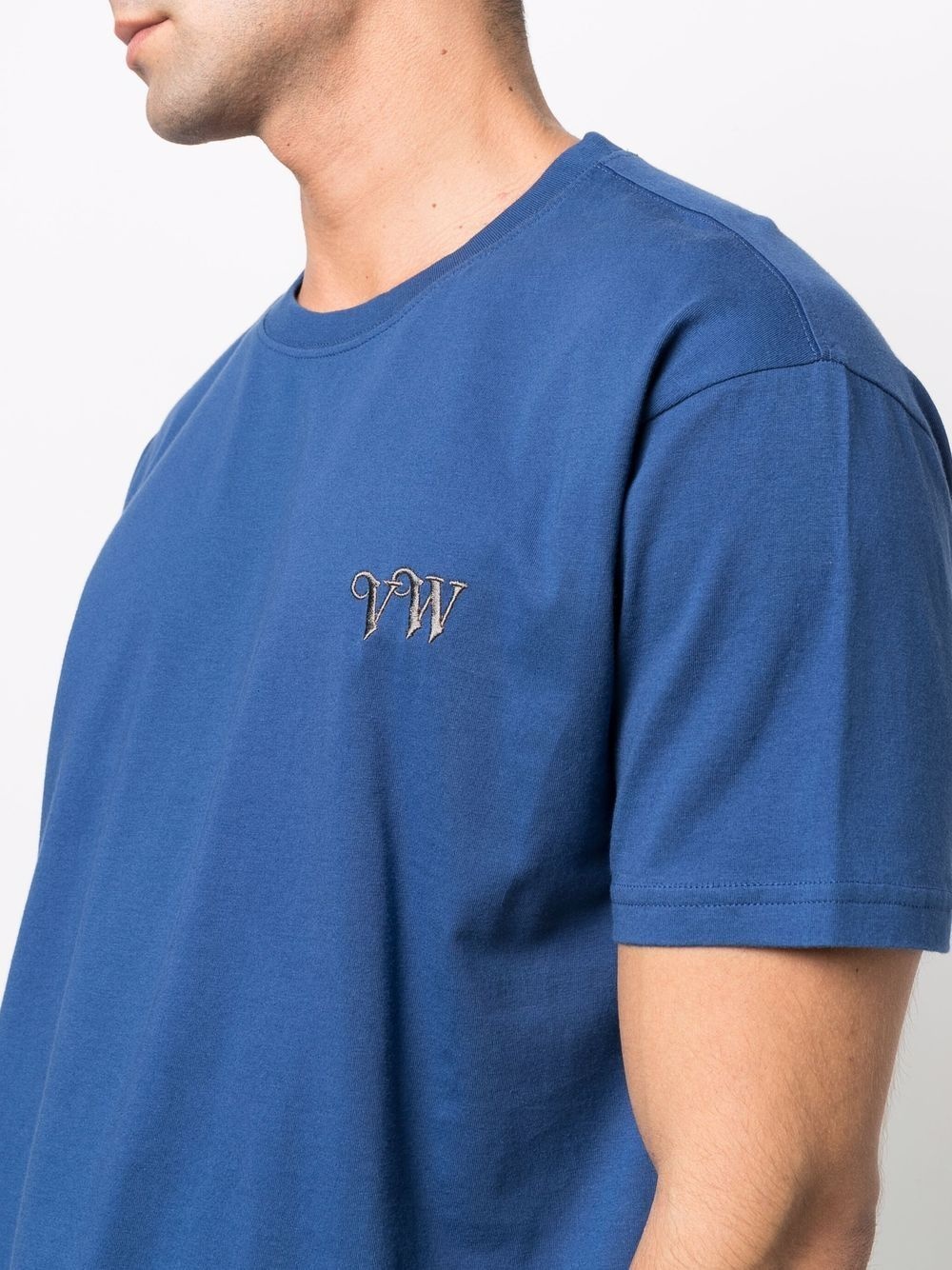 EMBROIDERED-LOGO ORGANIC-COTTON T-SHIRT - 3