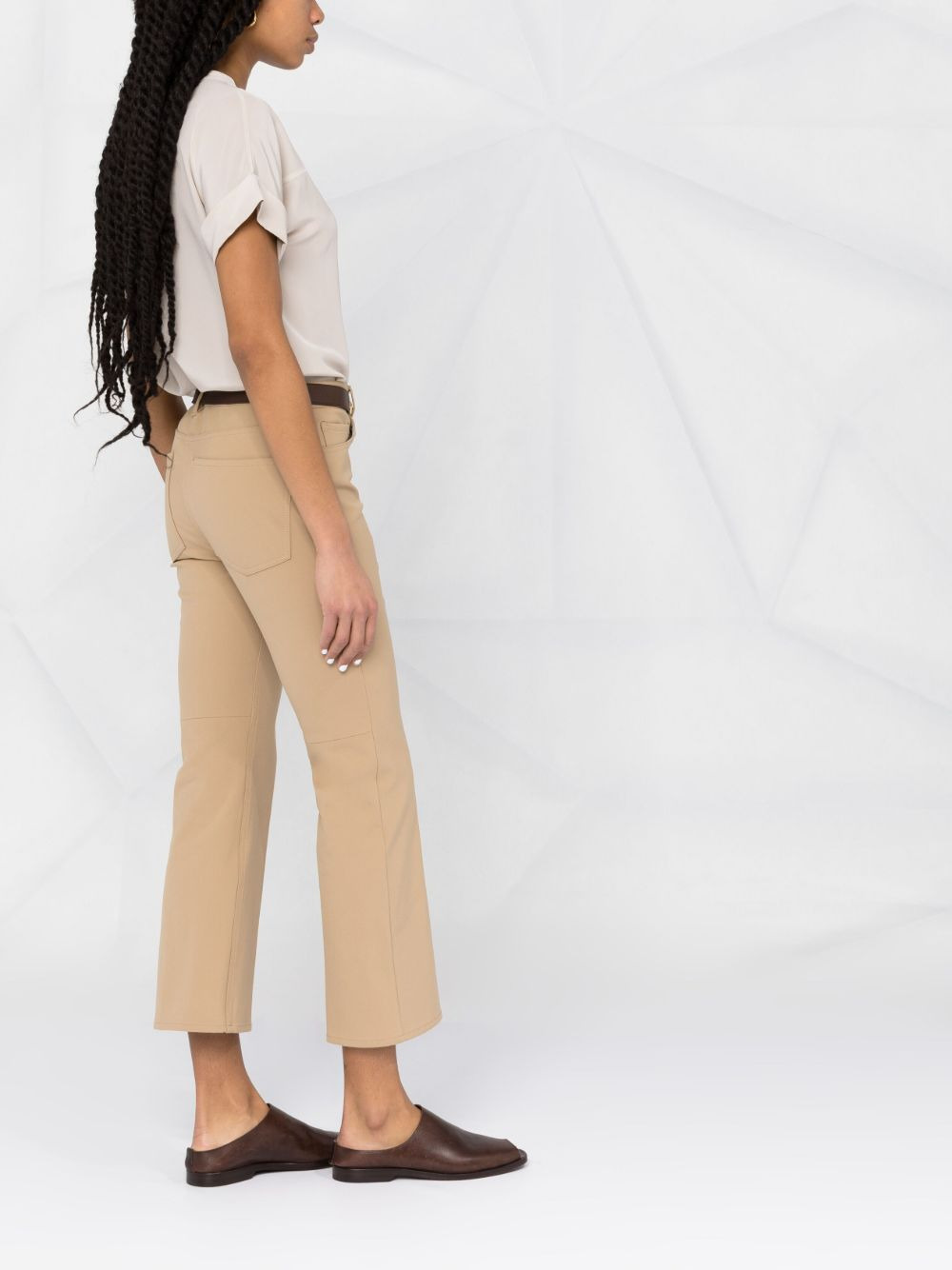 mid-rise cropped trousers - 4