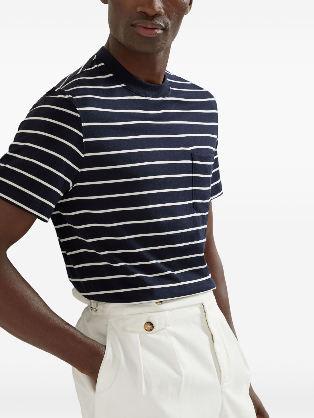 striped T-shirt - 6