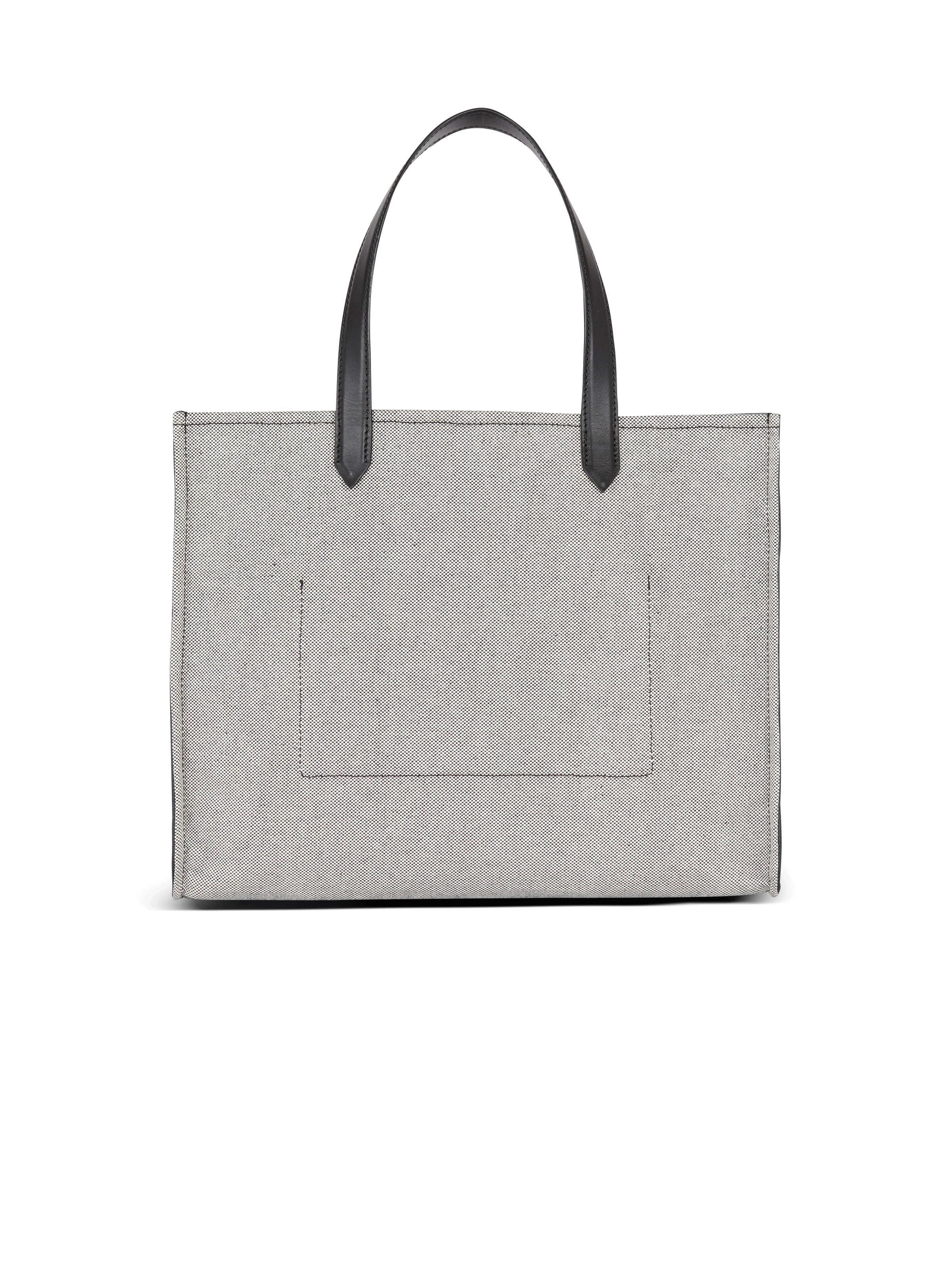 B-Army 42 canvas and smooth leather tote bag 4