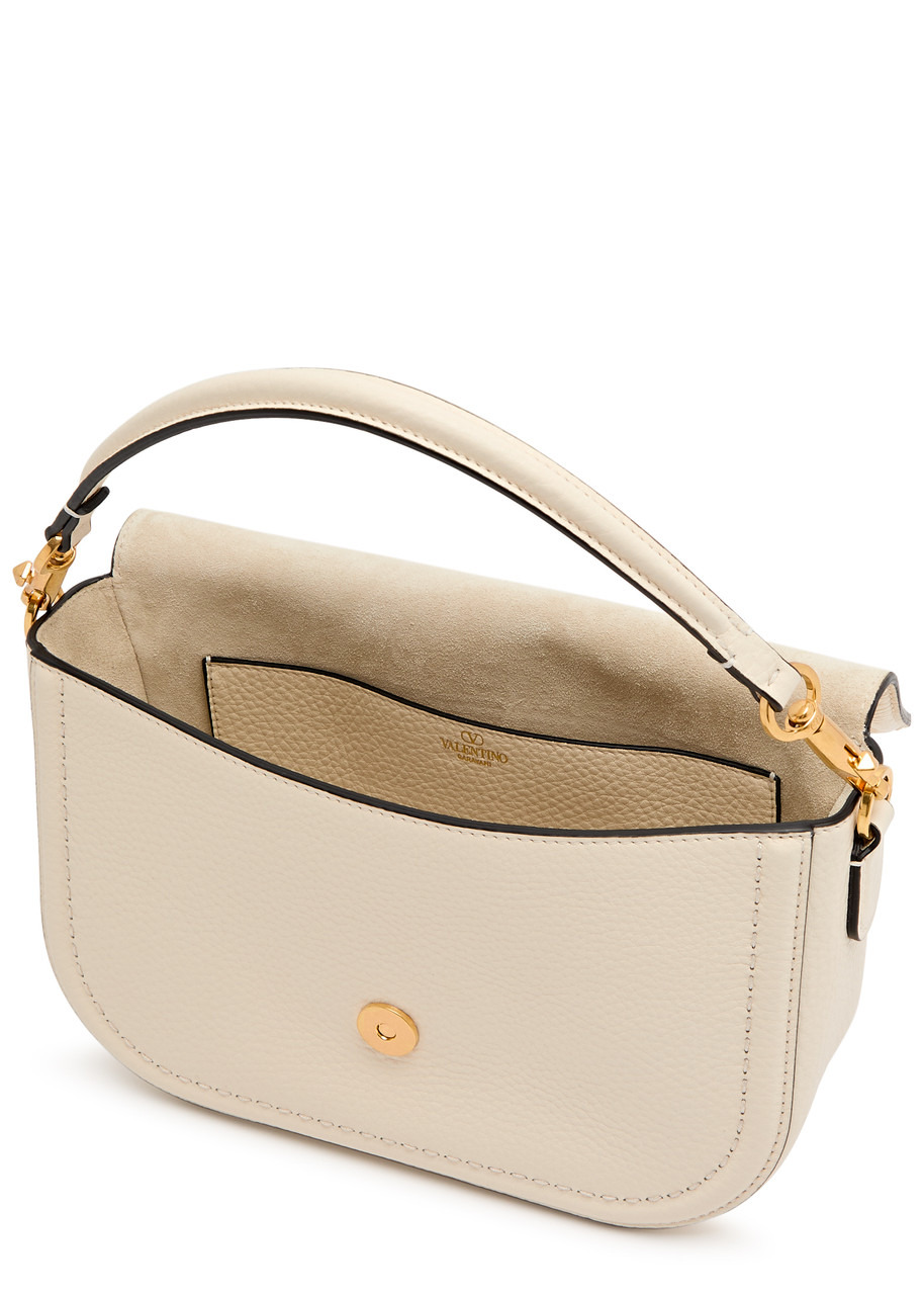 Valentino Garavani Alltime VLogo Grained Leather Shoulder bag - 4