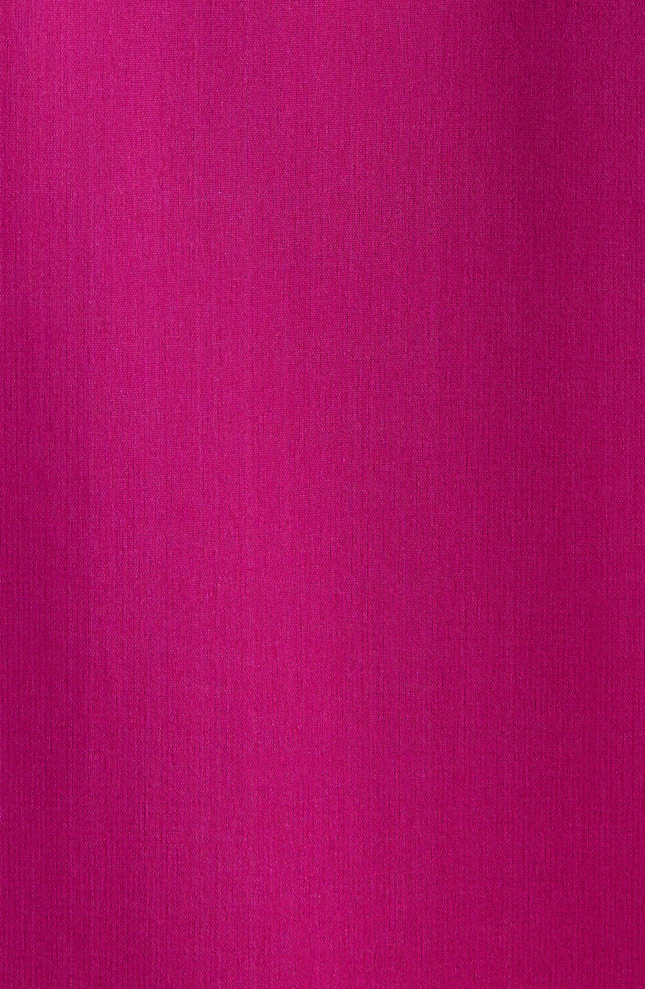 Dries Van Noten Chowy Stretch Silk Button-Up Shirt in Fuchsia at Nordstrom - 6