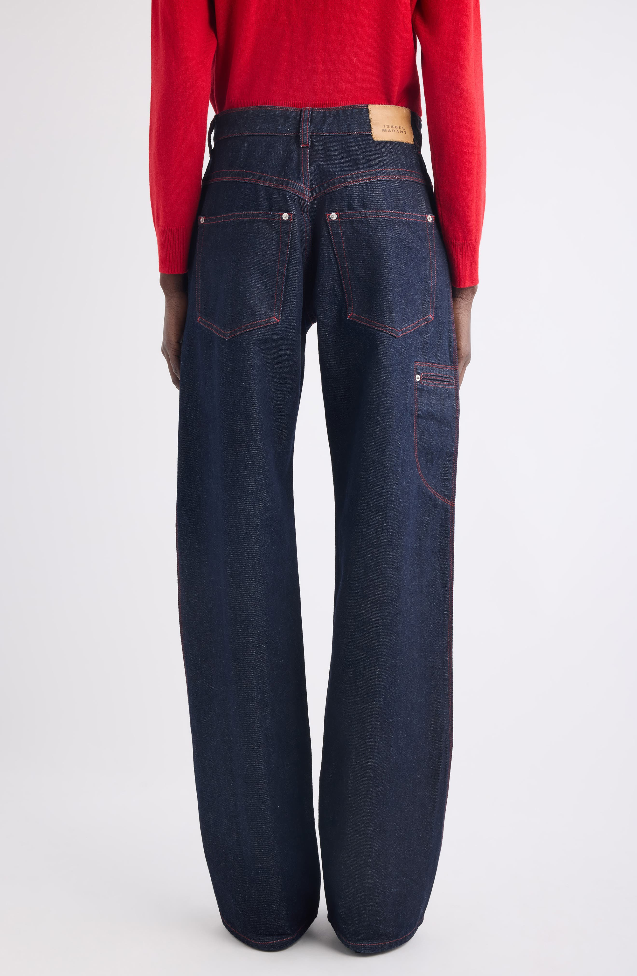 Isabel Marant Stely Flare Leg Jeans in Dark Midnight at Nordstrom - 3