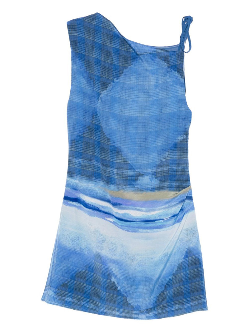 Isla waves print mini dress 1