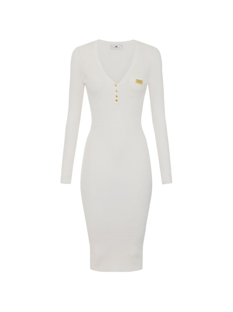 V-neck midi dress 1