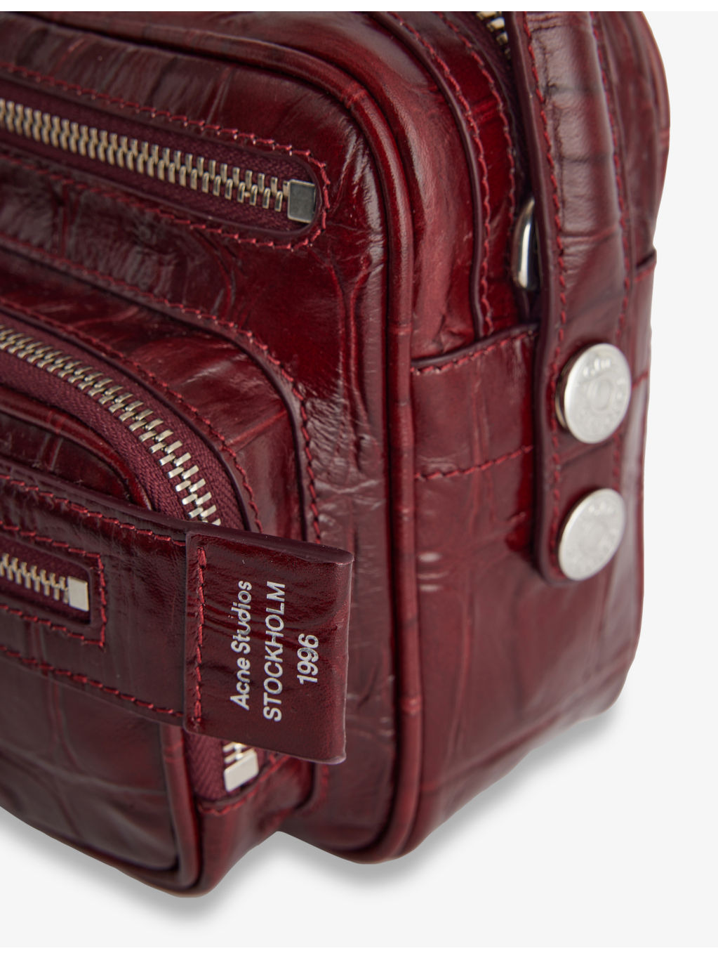 Camero Party Croc-Effect Leather Shoulder Bag - 3