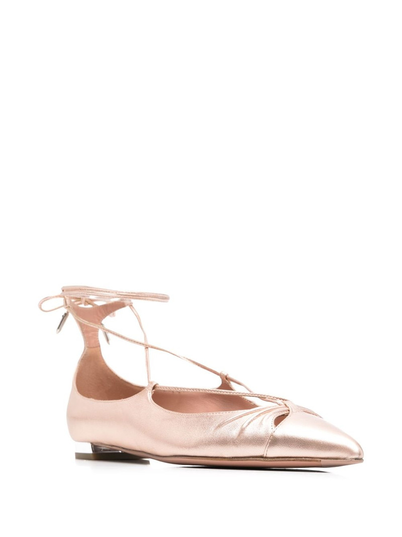 AQUAZZURA leather ballet flats outlook