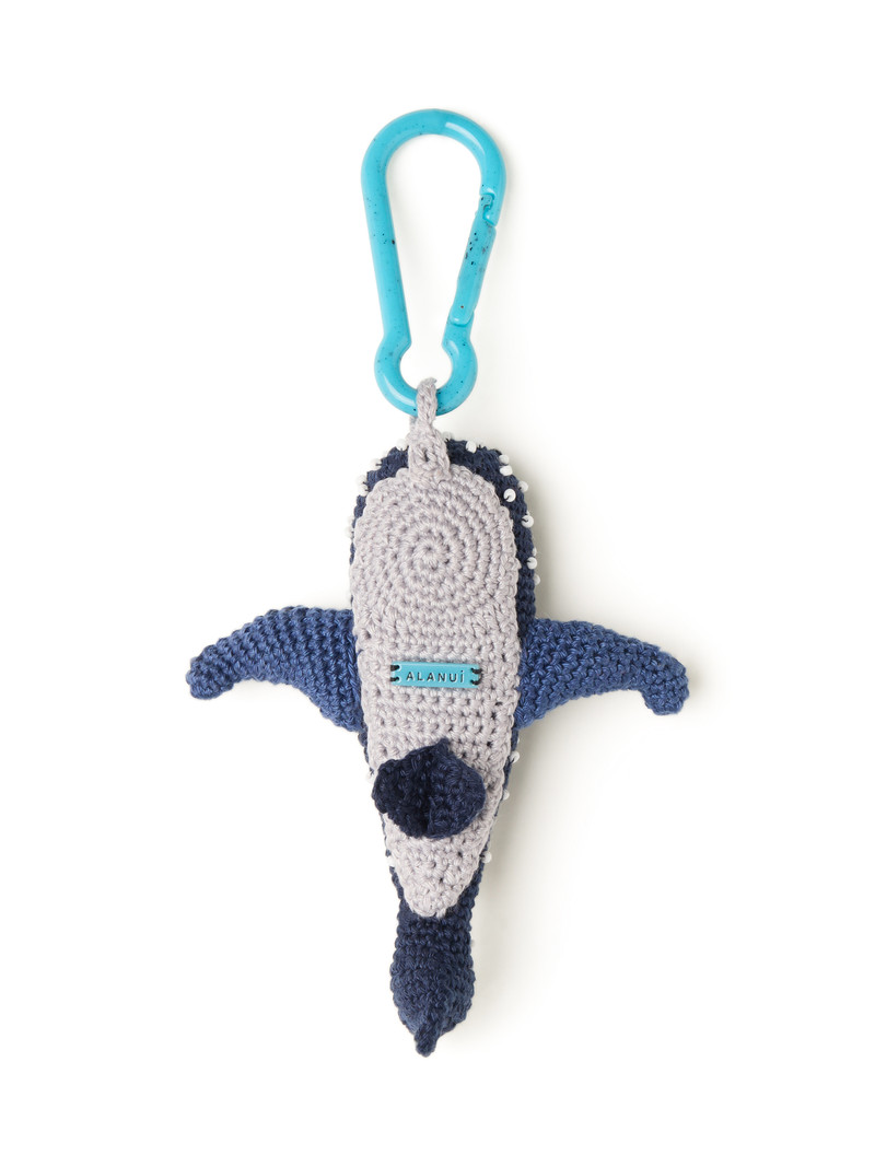 Alanui Handmade Whale Shark Crochet Key Holder outlook