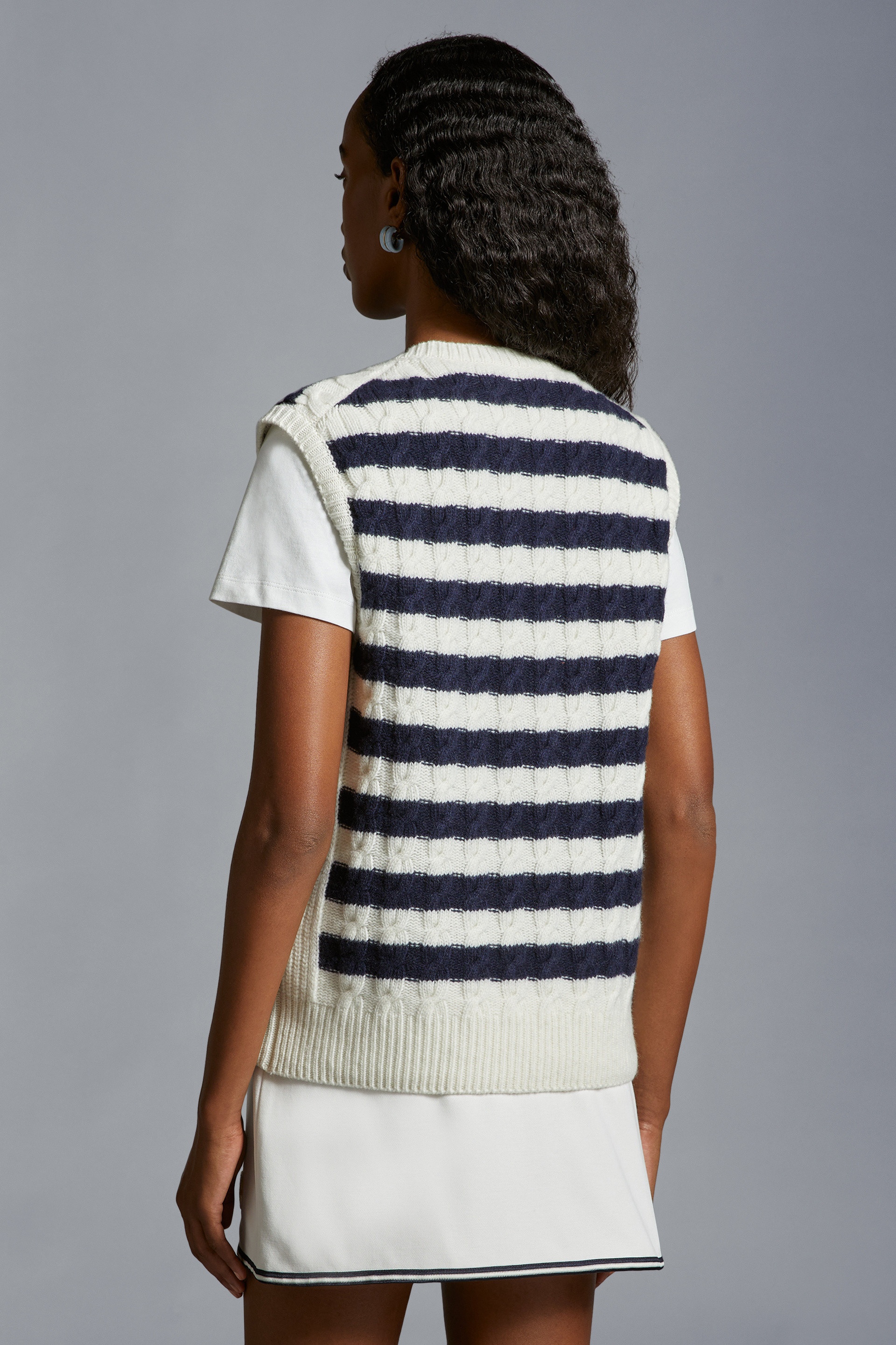 Striped Wool Vest - 5