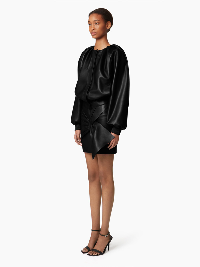 NINA RICCI SHORT BOMBER IN NAPPA LEATHER outlook