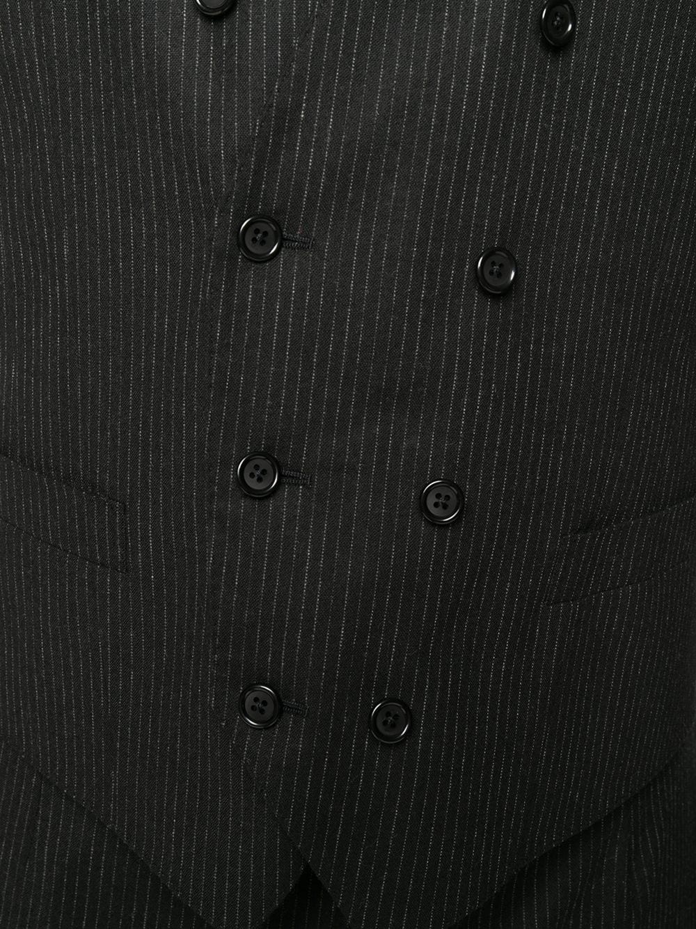 pinstripe double-breasted waistcoat - 5