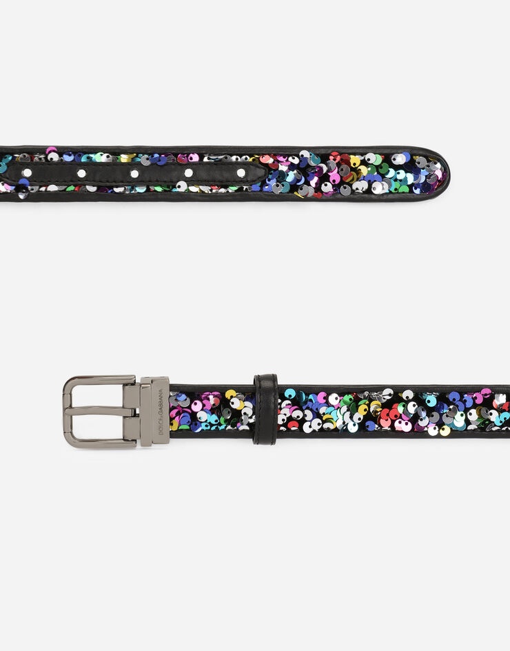 Multi-colored sequined belt - 2