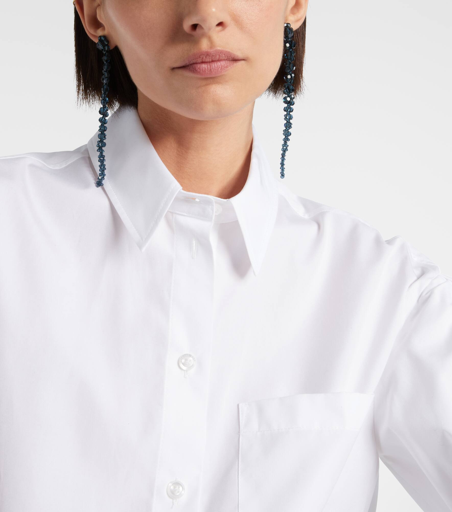 Crystal-embellished drop earrings - 3