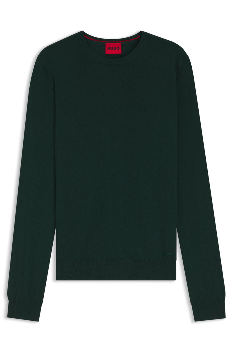 VIRGIN-WOOL SWEATER WITH EMBROIDERED LOGO 1