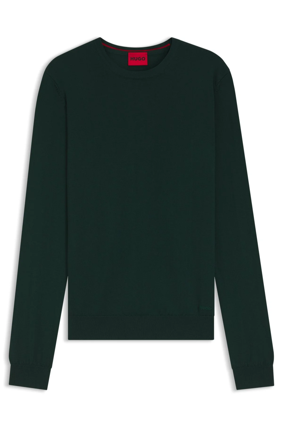 VIRGIN-WOOL SWEATER WITH EMBROIDERED LOGO - 1