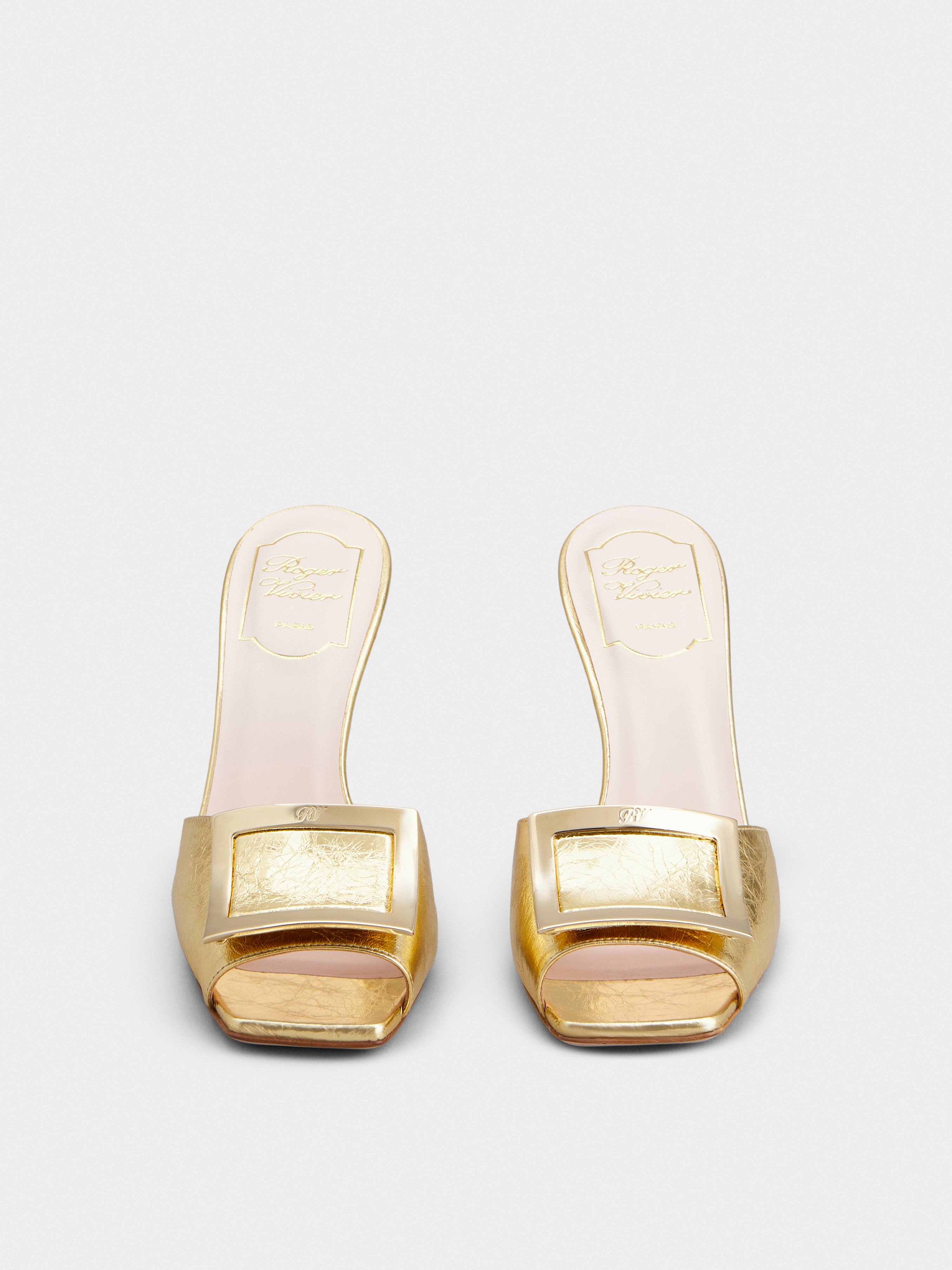 Trompette Metal Buckle Mules in Leather - 7
