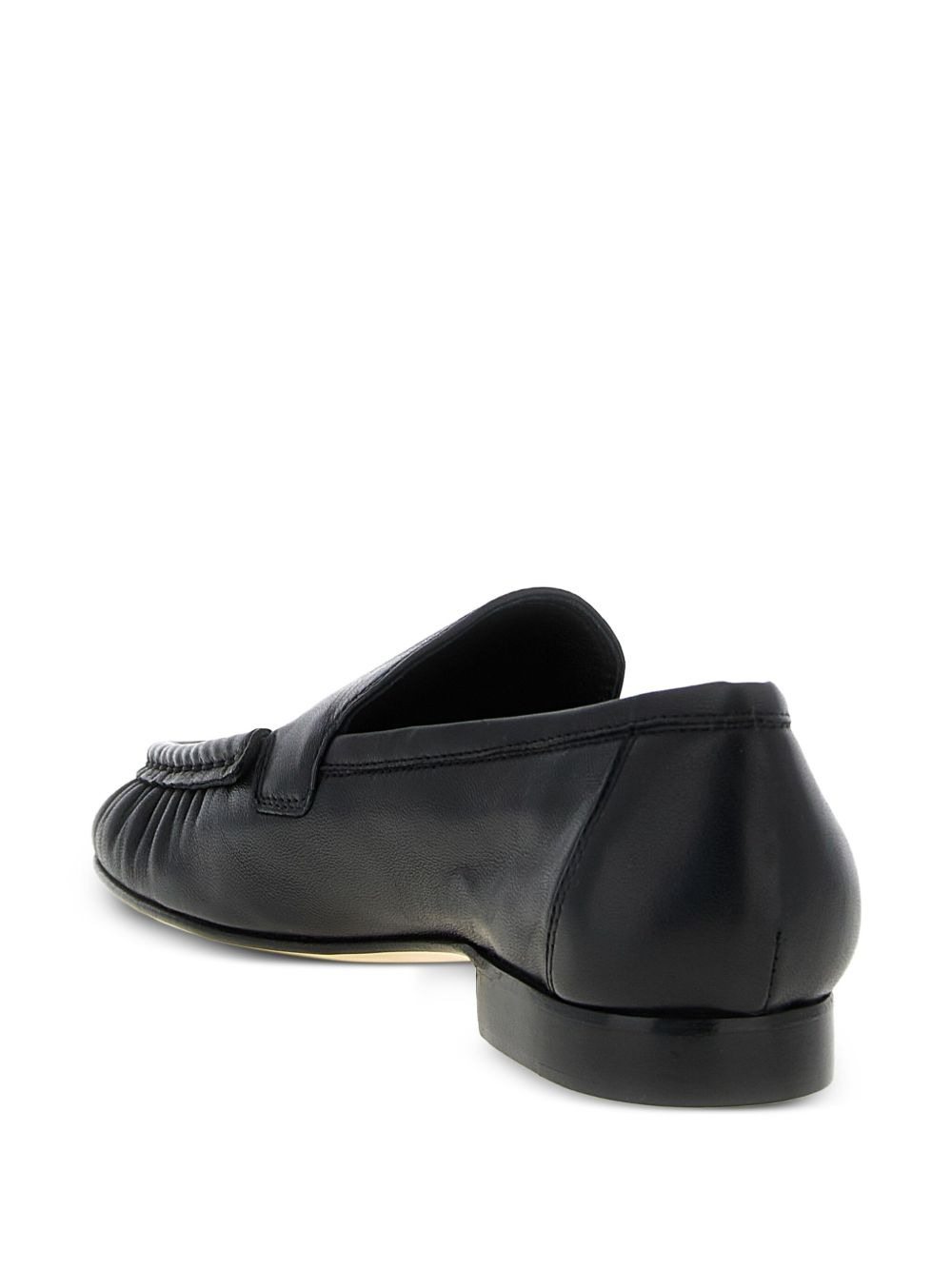 curled-toe leather loafers - 3