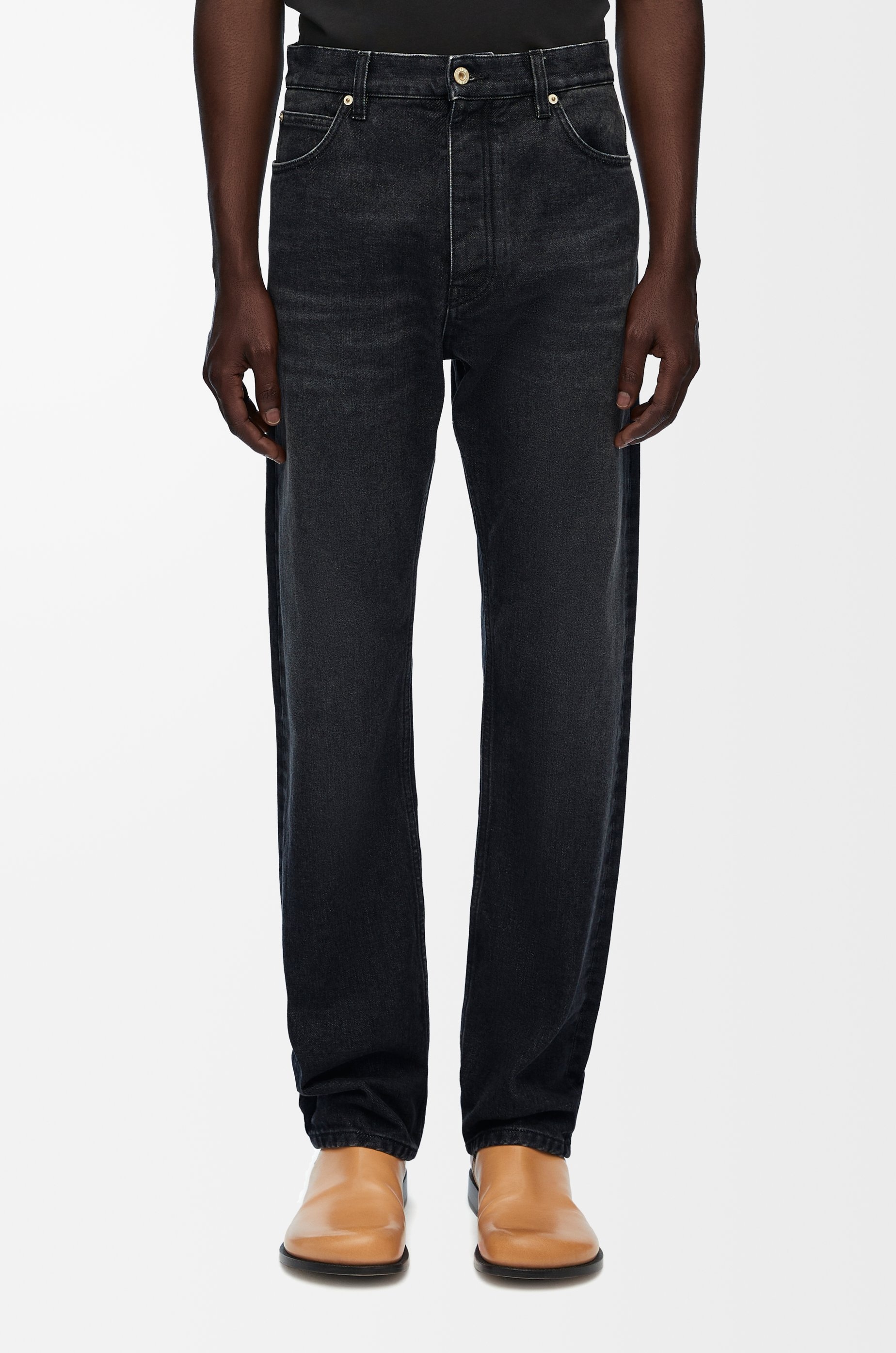 Straight leg jeans in denim - 3