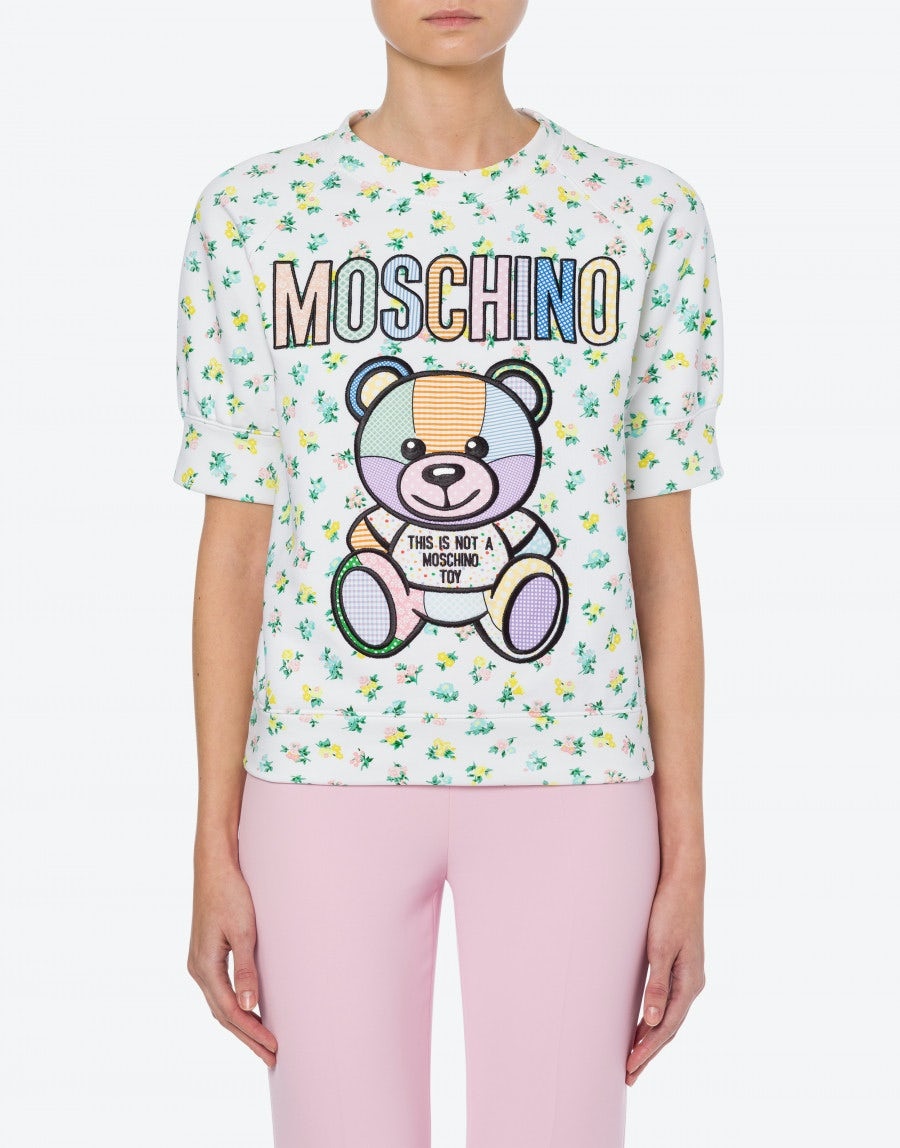 TEDDY PATCHWORK COTTON SWEATSHIRT - 2