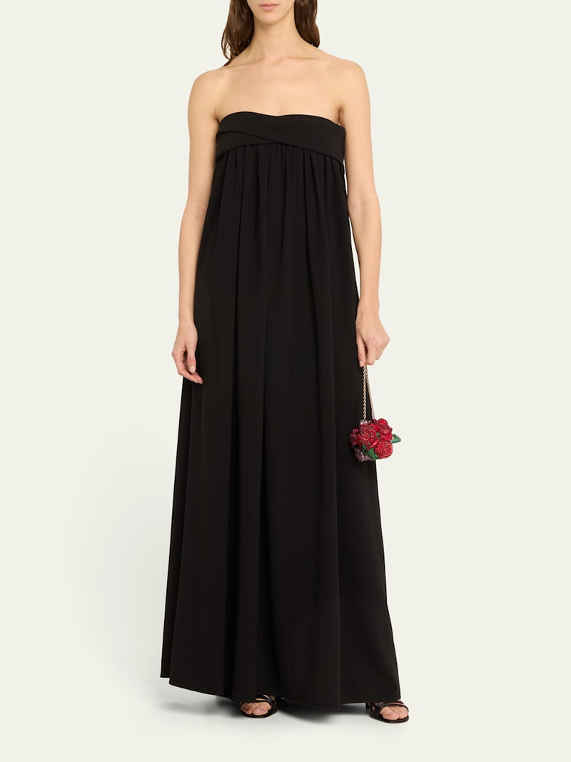 Corsage Roses Clutch Bag with Chain Strap 5