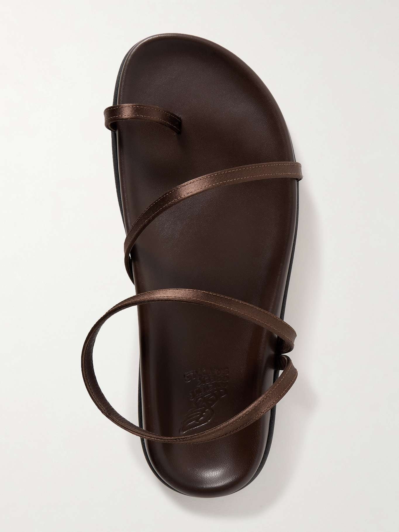 Eleftheria satin sandals Brown - 5