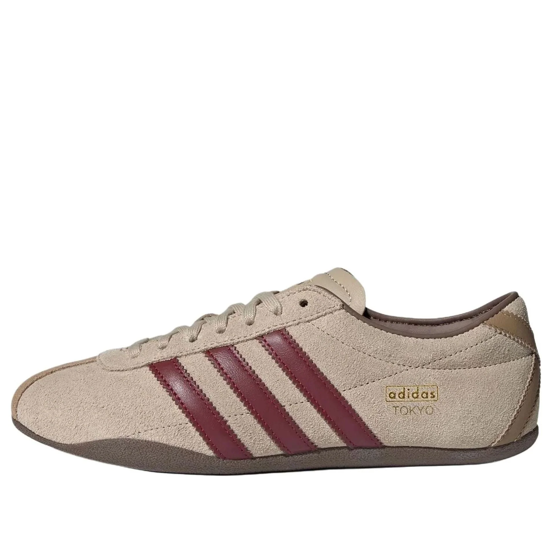 (WMNS) adidas Tokyo 'Stone Khaki Collegiate Burgundy' KJ0366 - 1