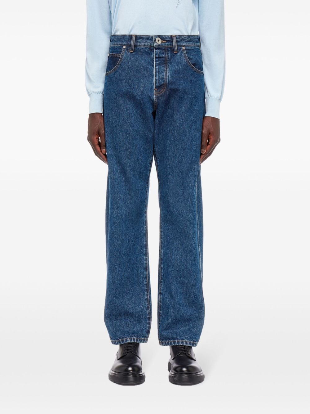 mid-rise straight-leg jeans - 3