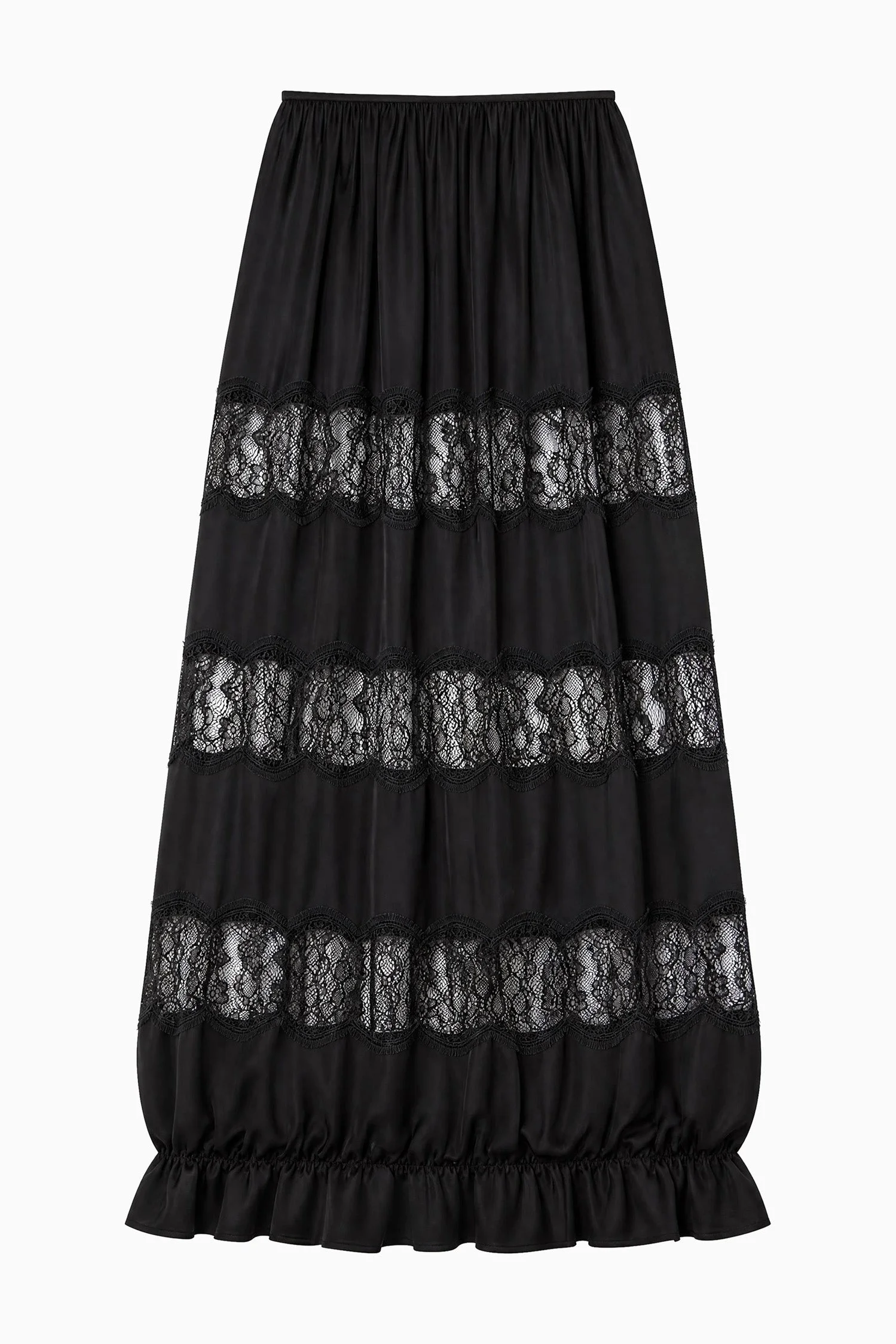 Chantal Silk Midi Skirt - 1