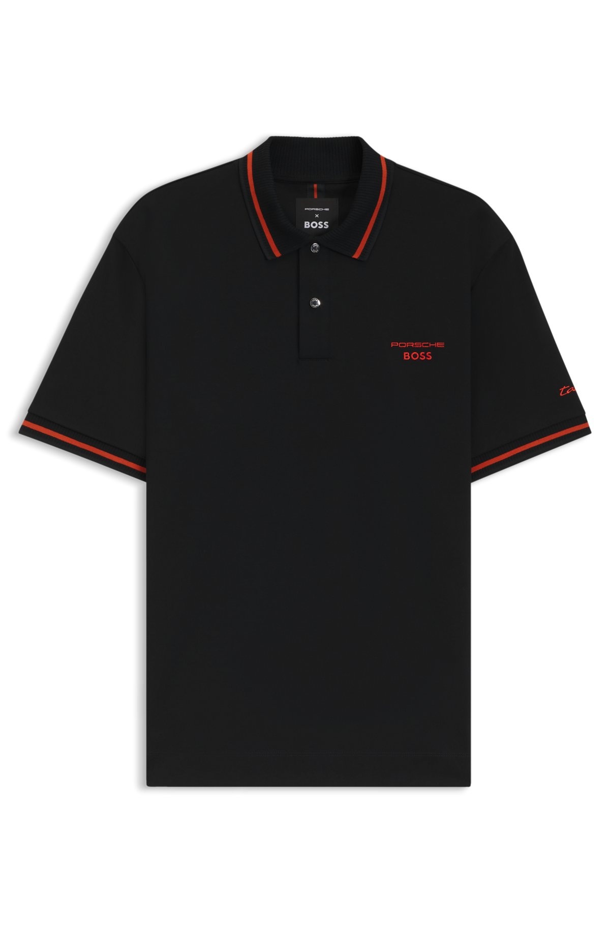 PORSCHE X BOSS POLO SHIRT IN COTTON WITH MOISTURE CONTROL - 1