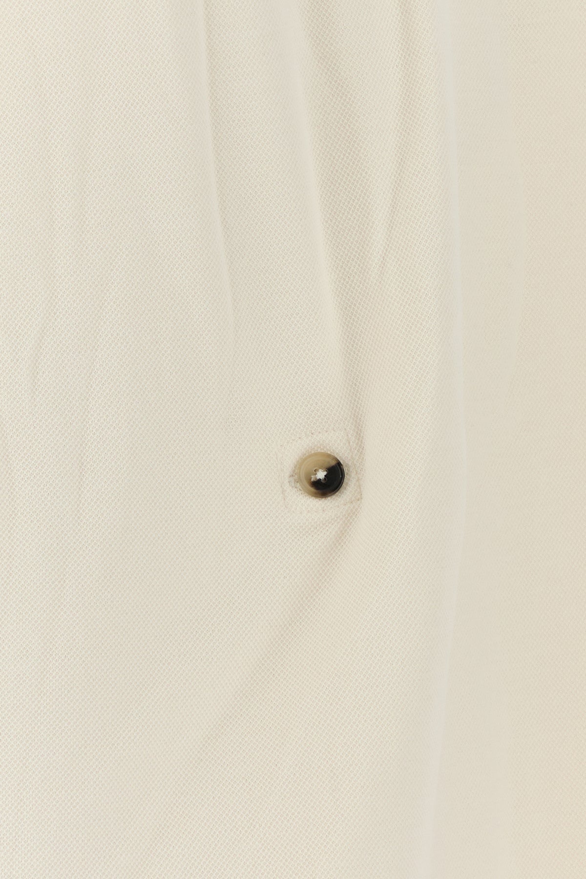Ivory cotton blend polo dress - 3