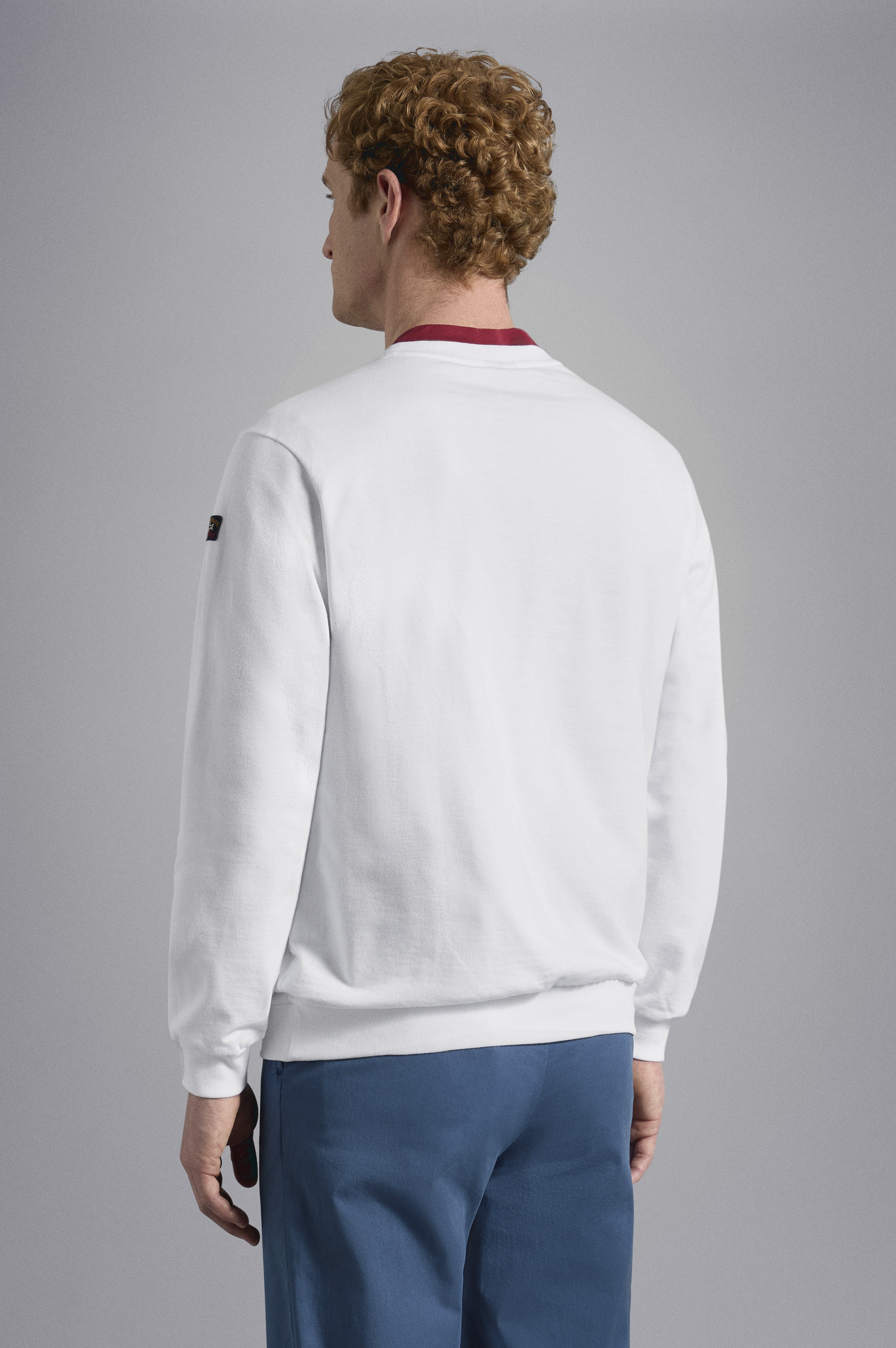 COTTON SWEATSHIRT WITH ICONIC BADGE - 3