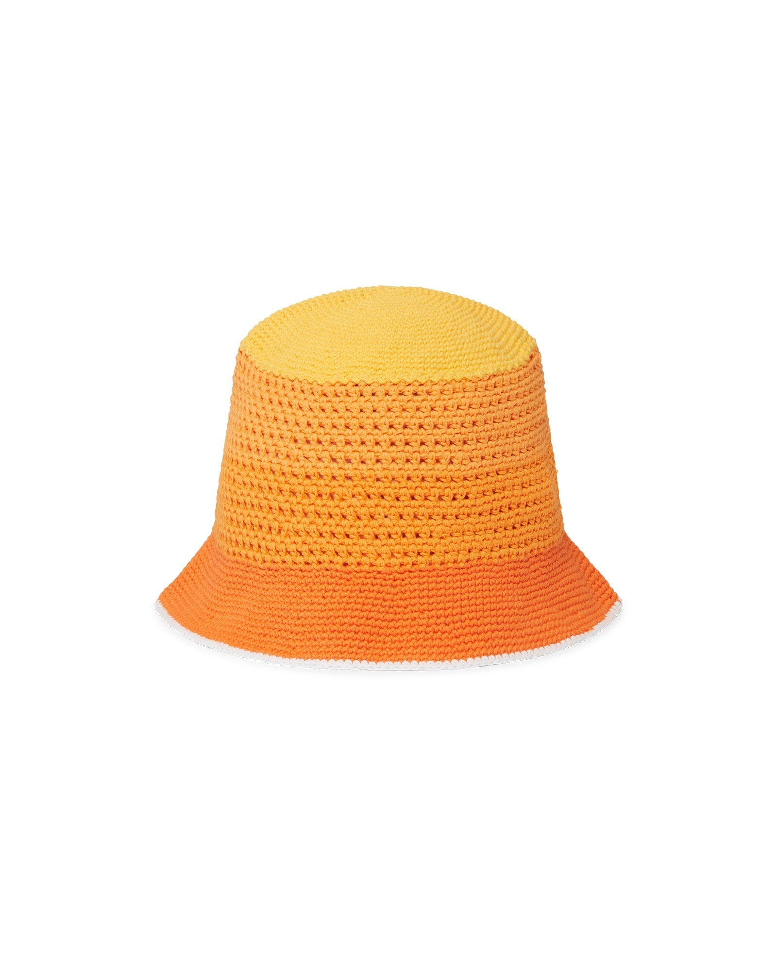 Orange Gradient Crochet Hat - 2