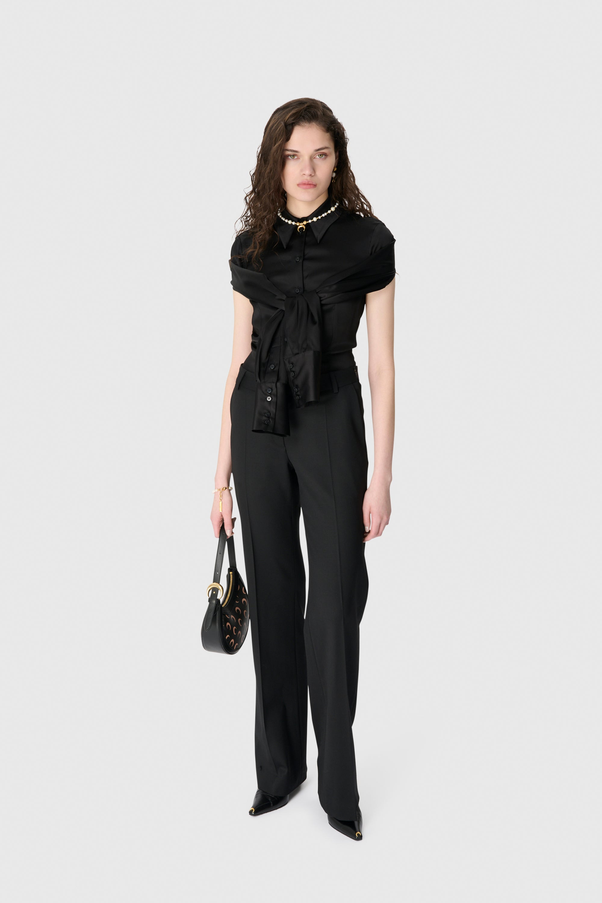 Wrapped Satin SS Fitted Shirt - 2