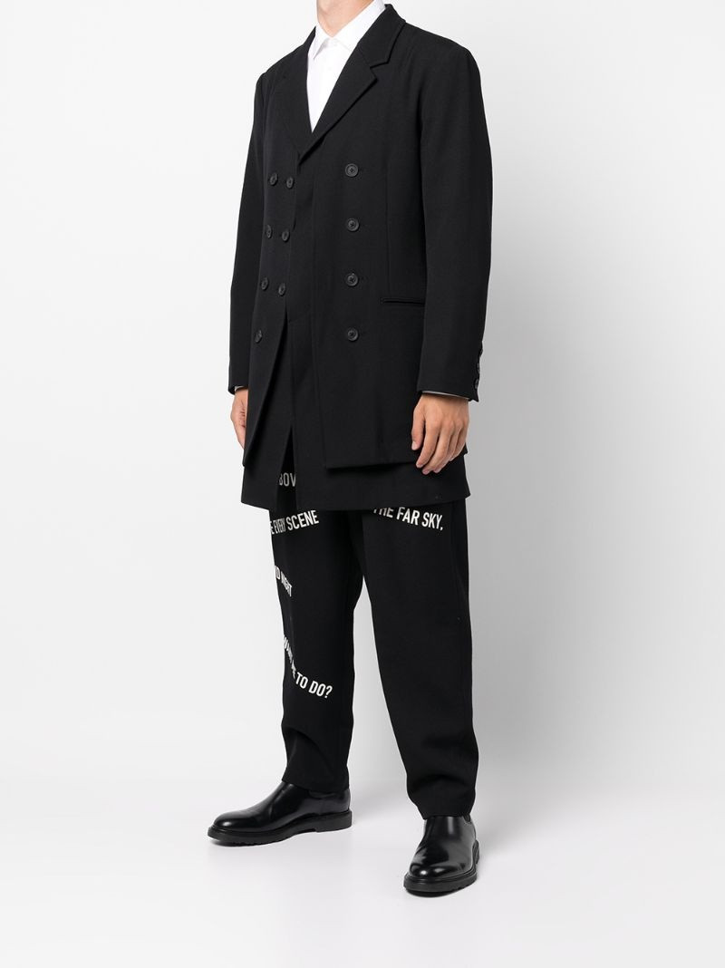 layered double-breast effect jacket 3