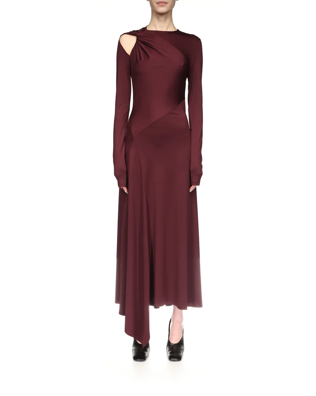 TWIST ARMHOLE DETAIL MIDI DRESS - 2