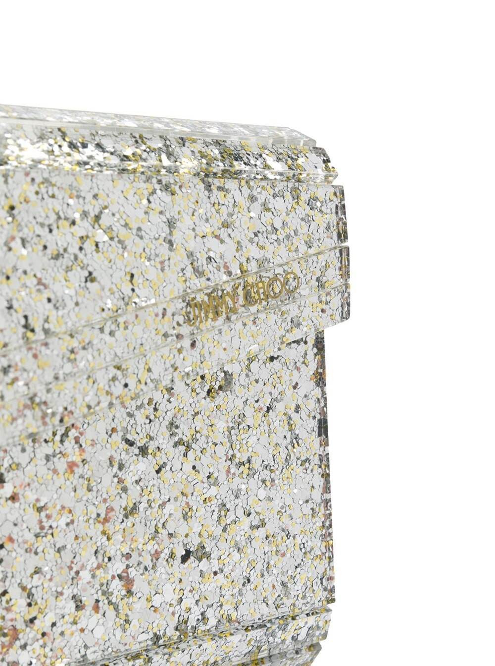 Jimmy Choo Women 'Candy' Champagne Clutch Bag With All-Over Coarse Glitter In Acrylic Woman Jimmy Ch - 3