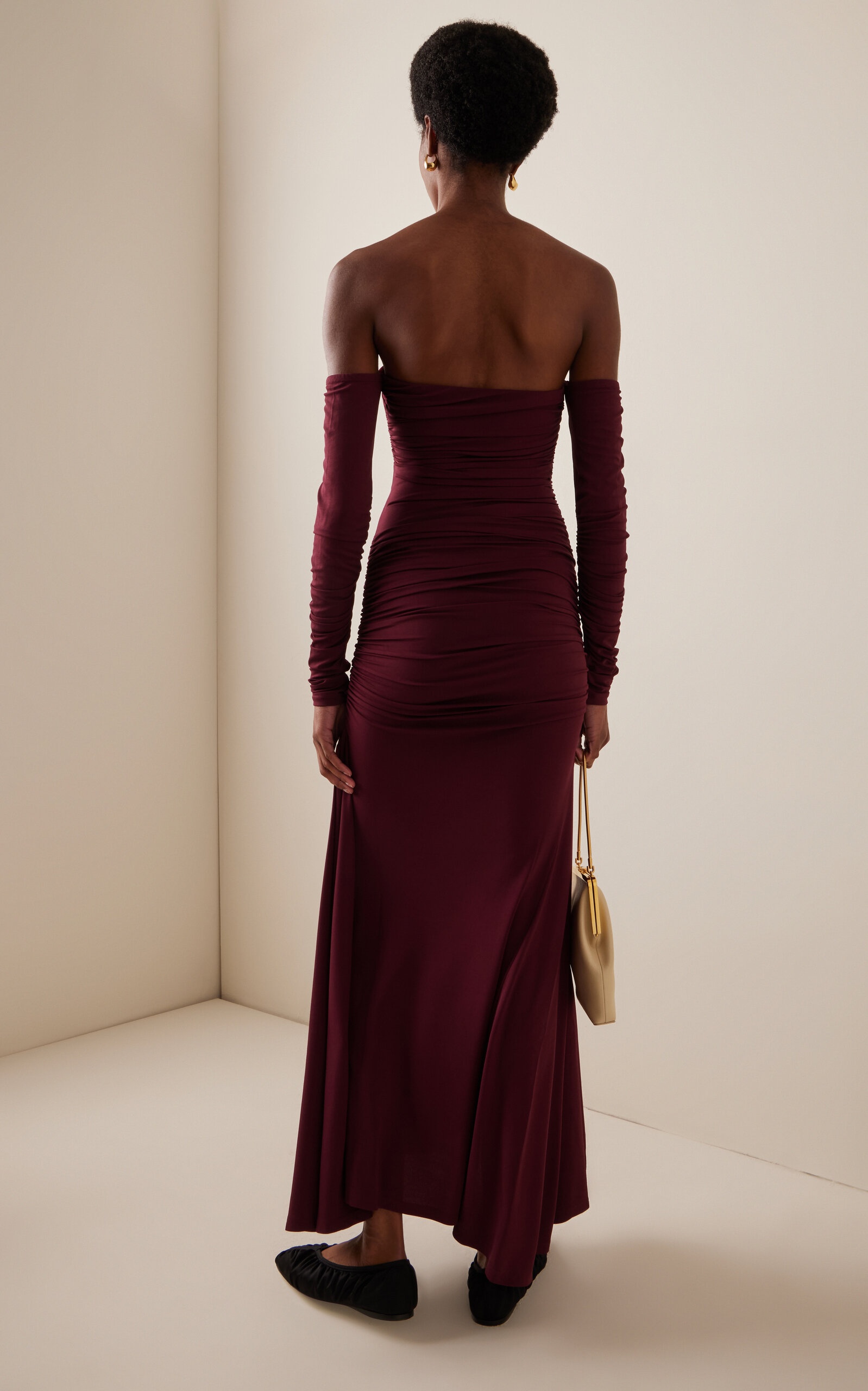 Exlusive Ina Dress burgundy - 4
