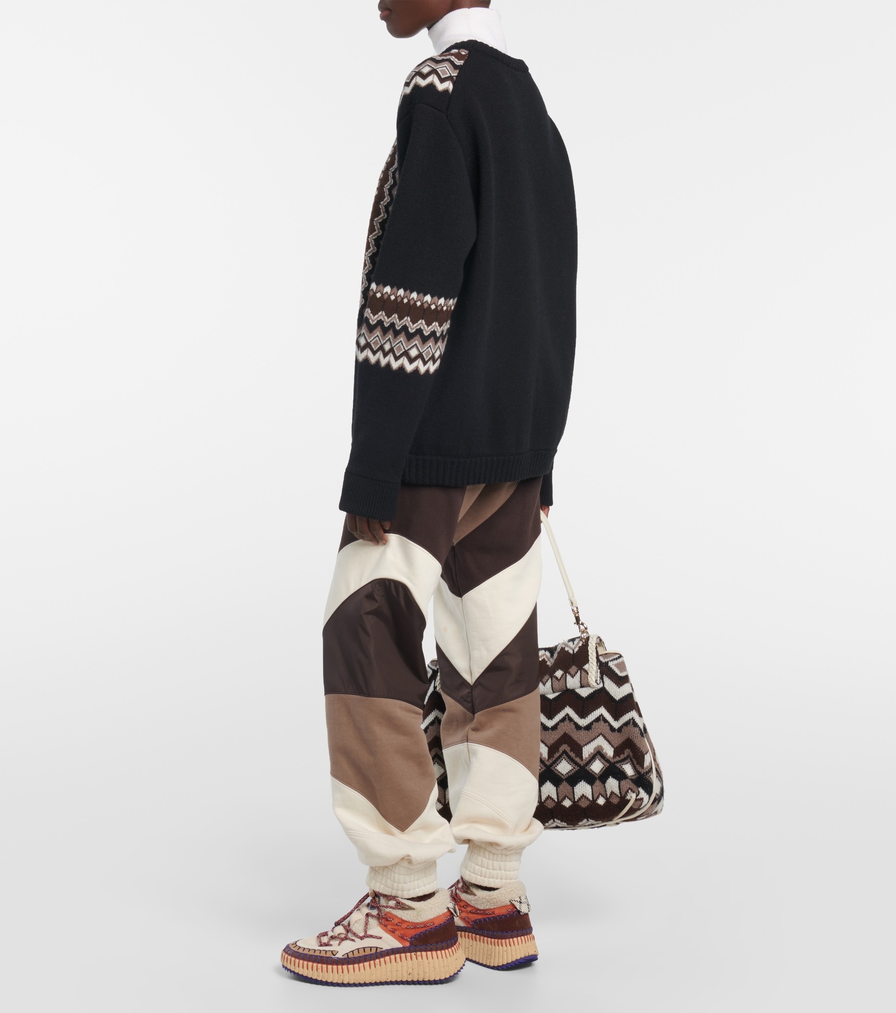 Wool-blend jacquard sweater - 3