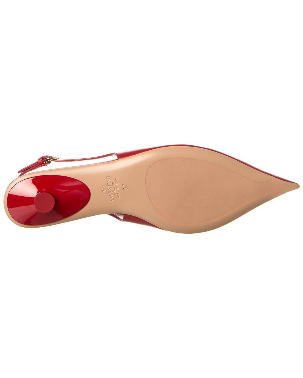 Valentino VLogo Signature Leather Slingback Pump - 4