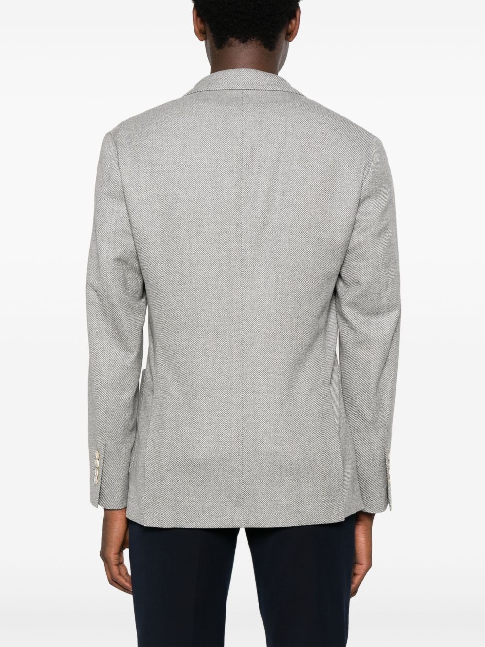 fine-ribbed blazer - 4