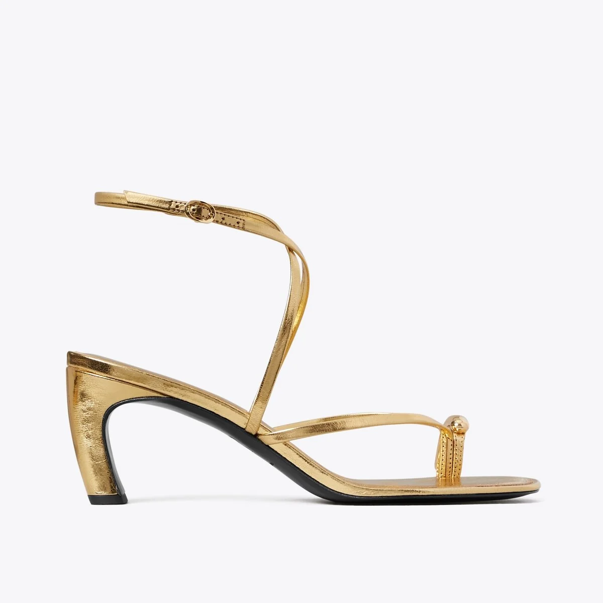 Pierced Multi-Strap Heeled Sandal - 1