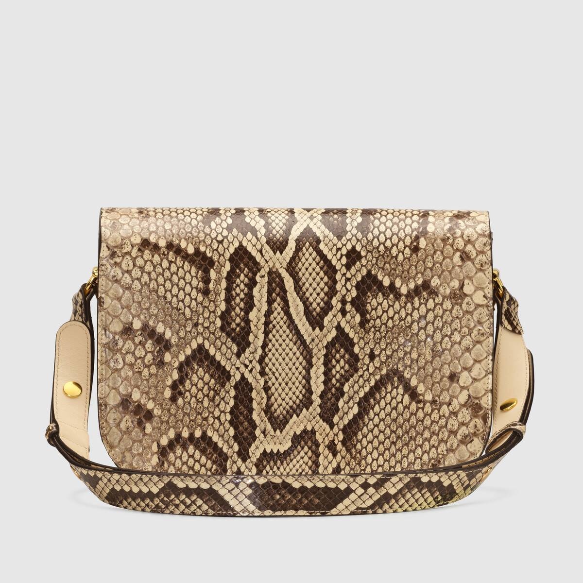 Gucci Horsebit 1955 python small shoulder bag - 3