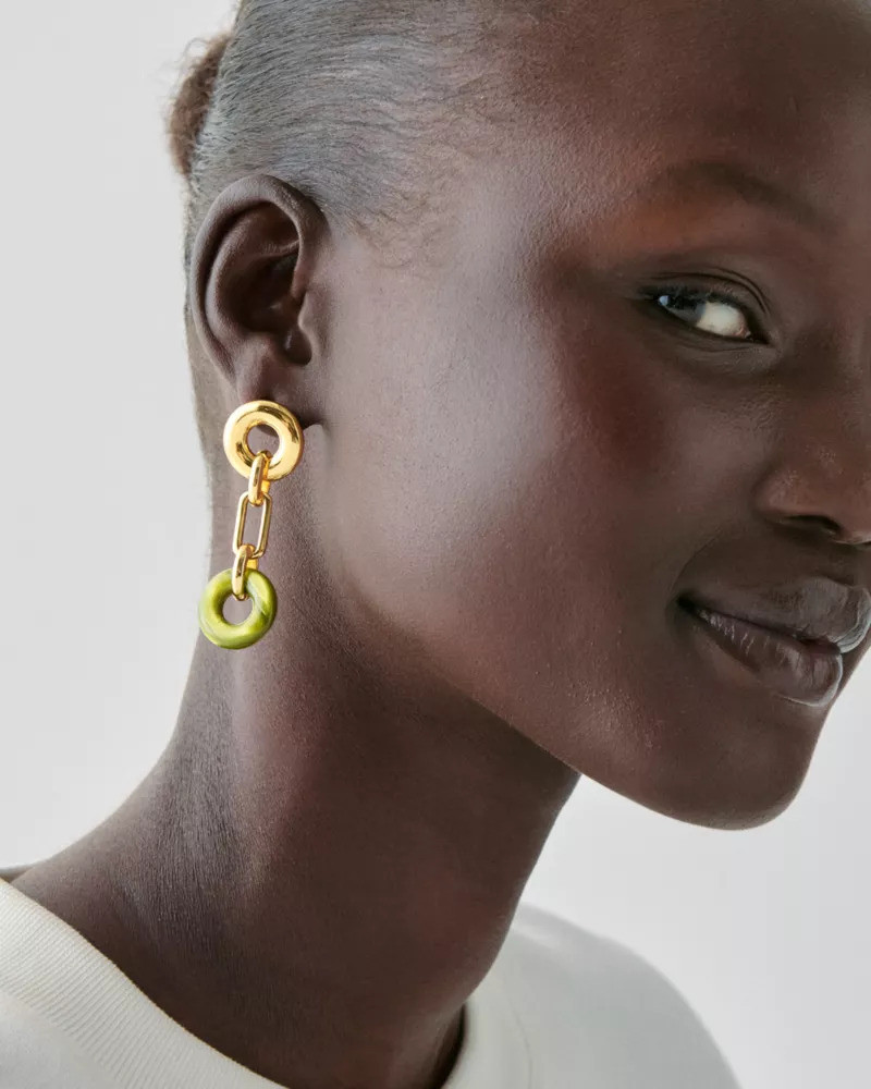 kate spade Interlock Linear Earrings outlook