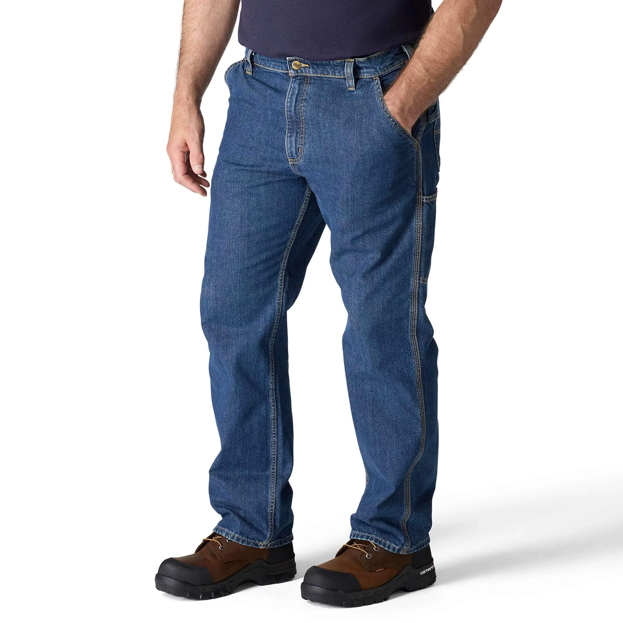 FR Loose Straight Denim Dungaree - 1
