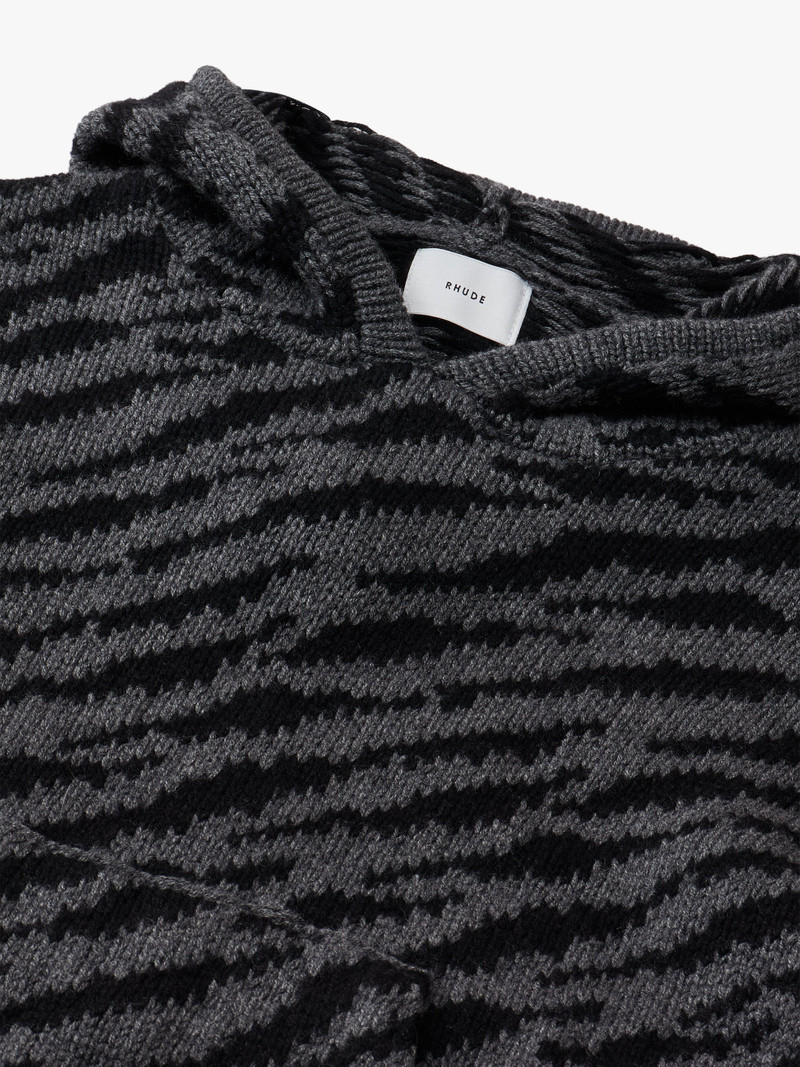 ZEBRA KNIT HOODIE 3