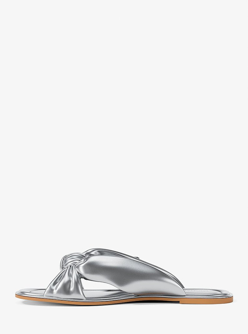 Elena Metallic Slide Sandal 3