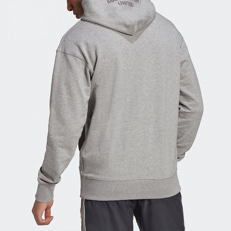 adidas 20-21 Season Manchester United Soccer/Football Training Athleisure Casual Sports hooded Pullo - 4